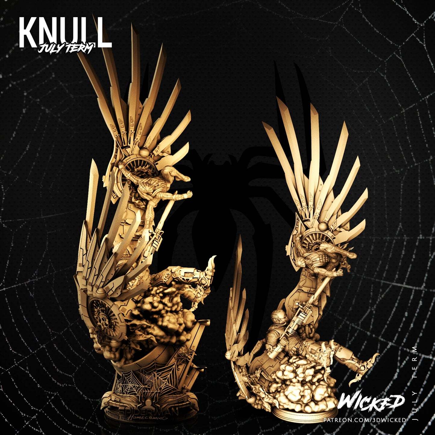 Spiderman Vulture Diorama Figure by Wicked 3DHeroFigure