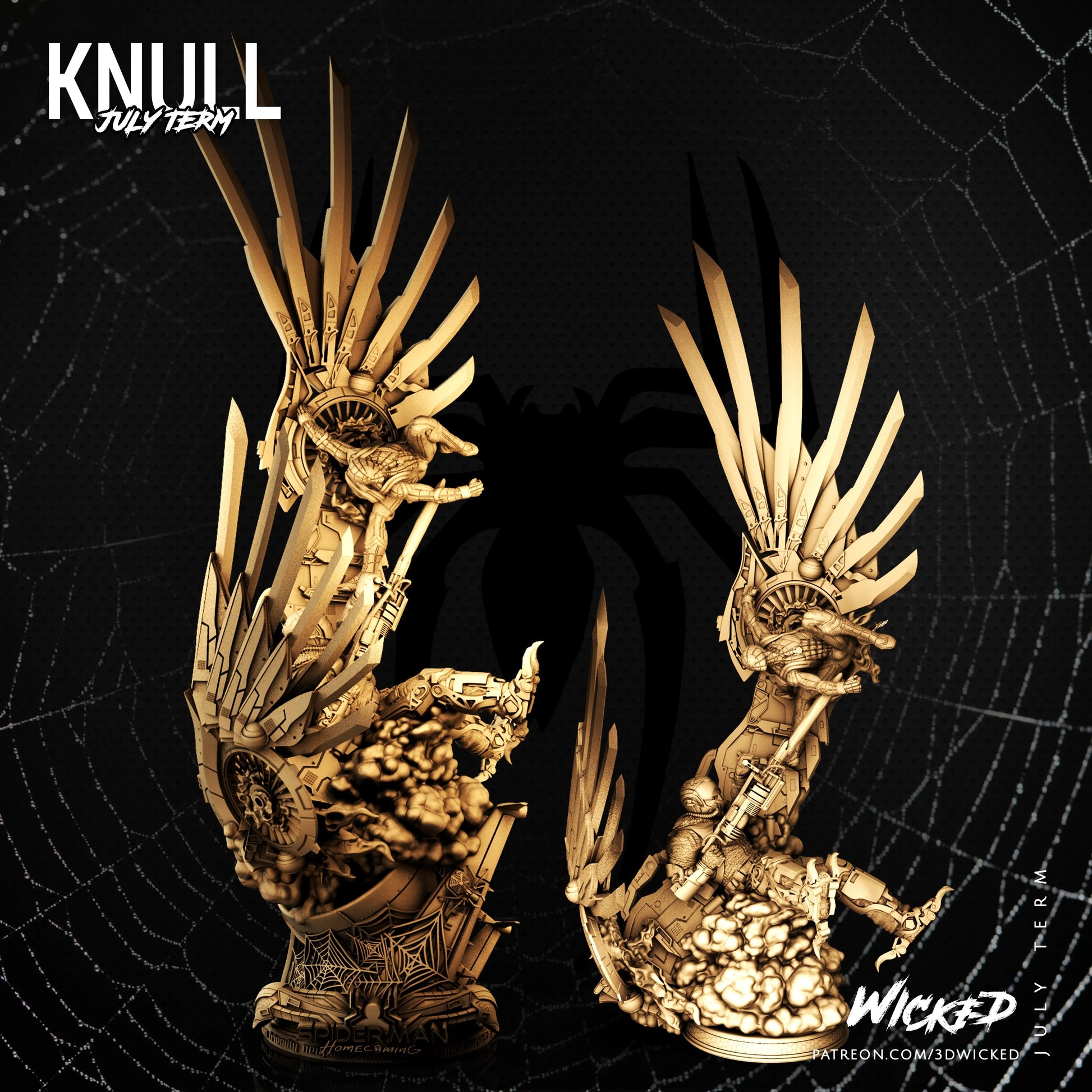 Spiderman Vulture Diorama Figure by Wicked 3DHeroFigure