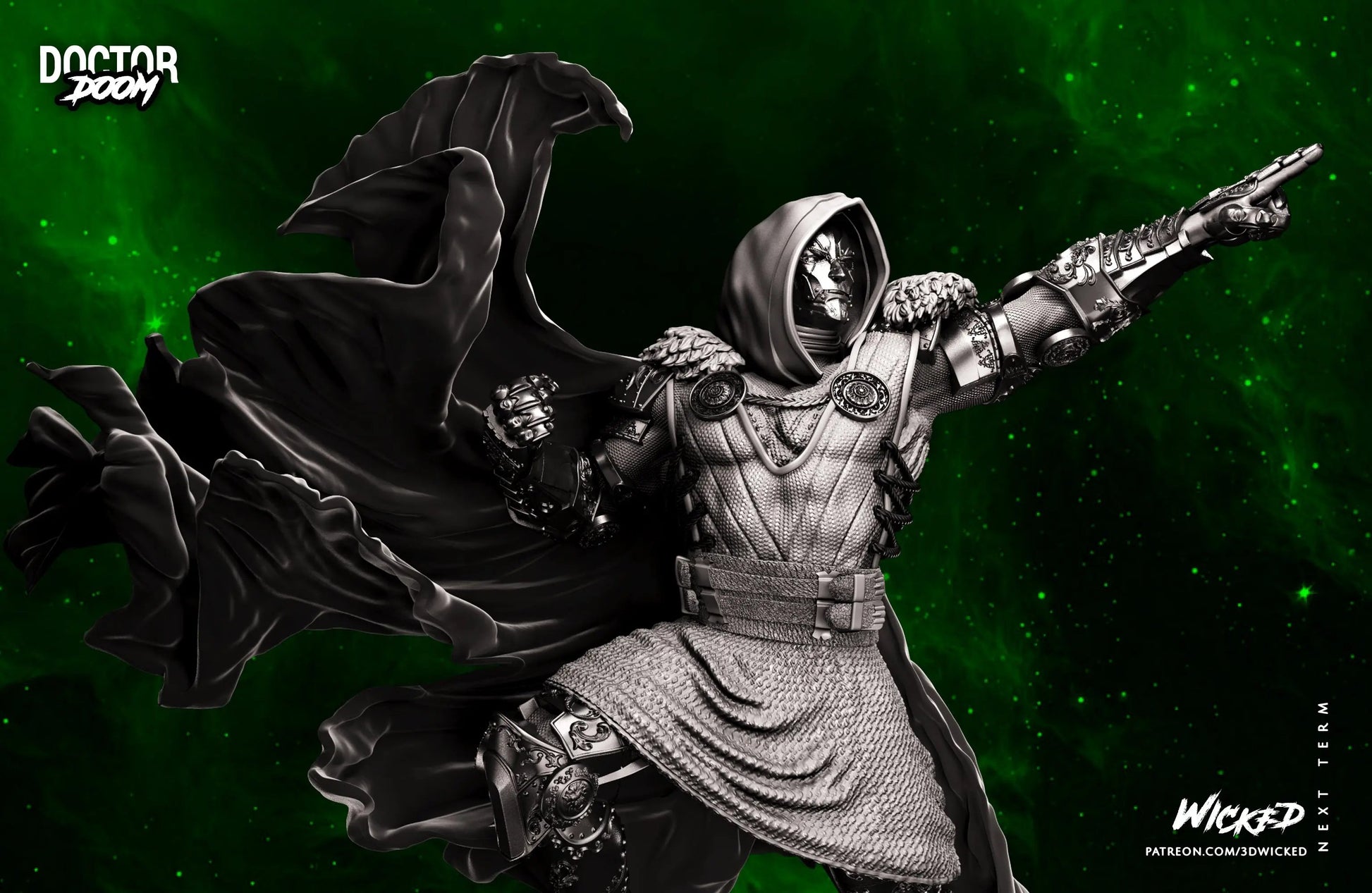 Dr. Doom Figure by Wicked 3DHeroFigure