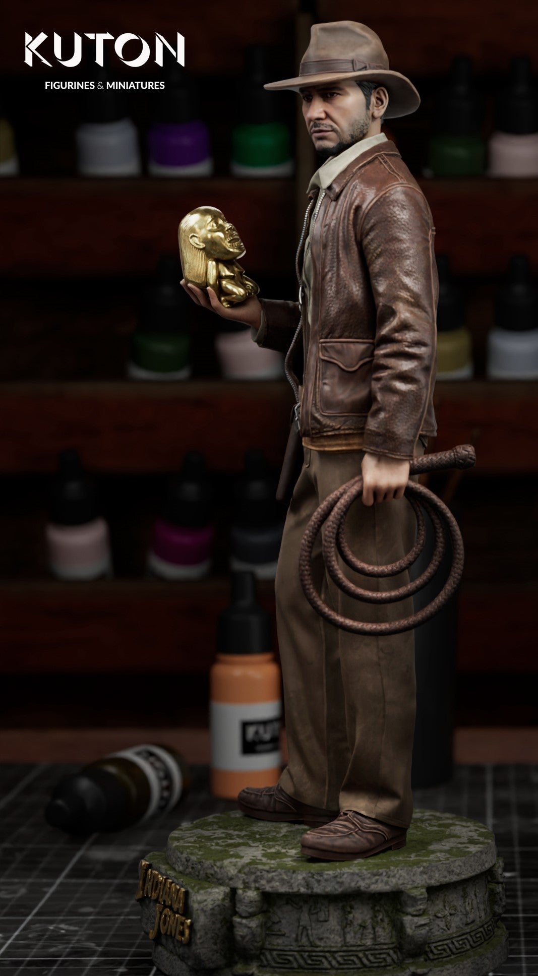 Indiana Jones Figure – High Quality 3D Collectible Statue 3DHeroFigure