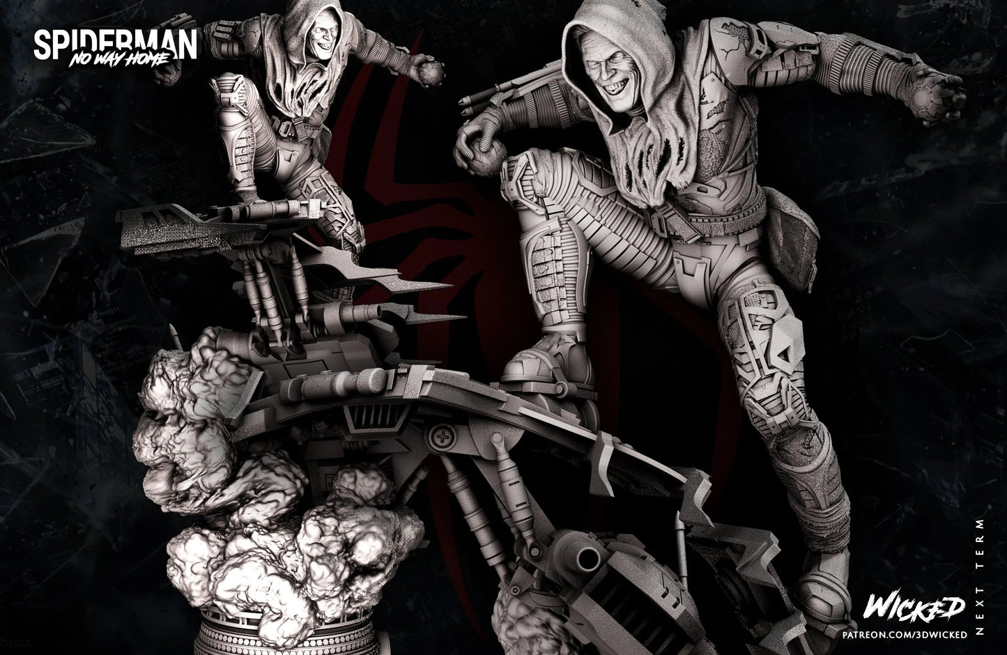 Green Goblin Figure by Wicked 3DHeroFigure