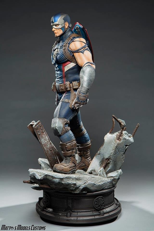 Captain Hydra Figure – High Quality 3D Collectible Statue 3DHeroFigure