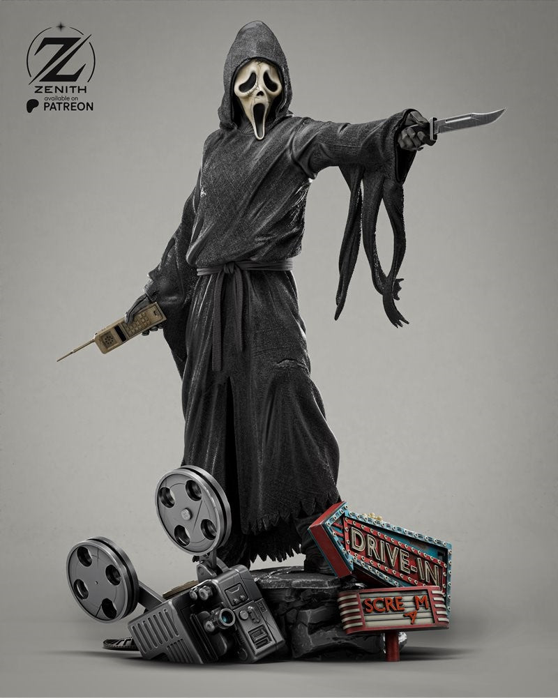 Ghostface Figure by Zenith Studios – High Quality 3D Collectible Statue 3DHeroFigure