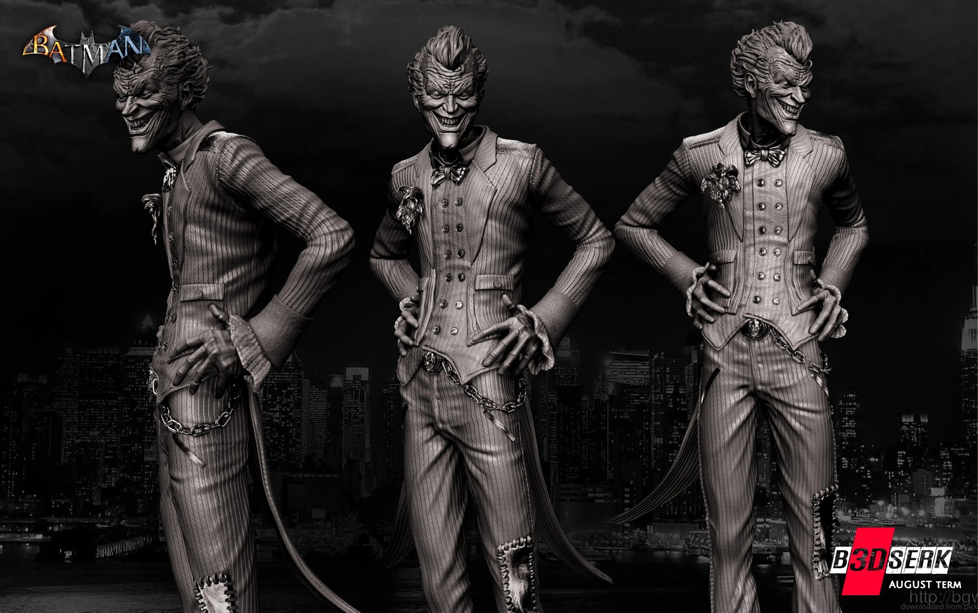 Joker Figure by B3DSERK 3DHeroFigure