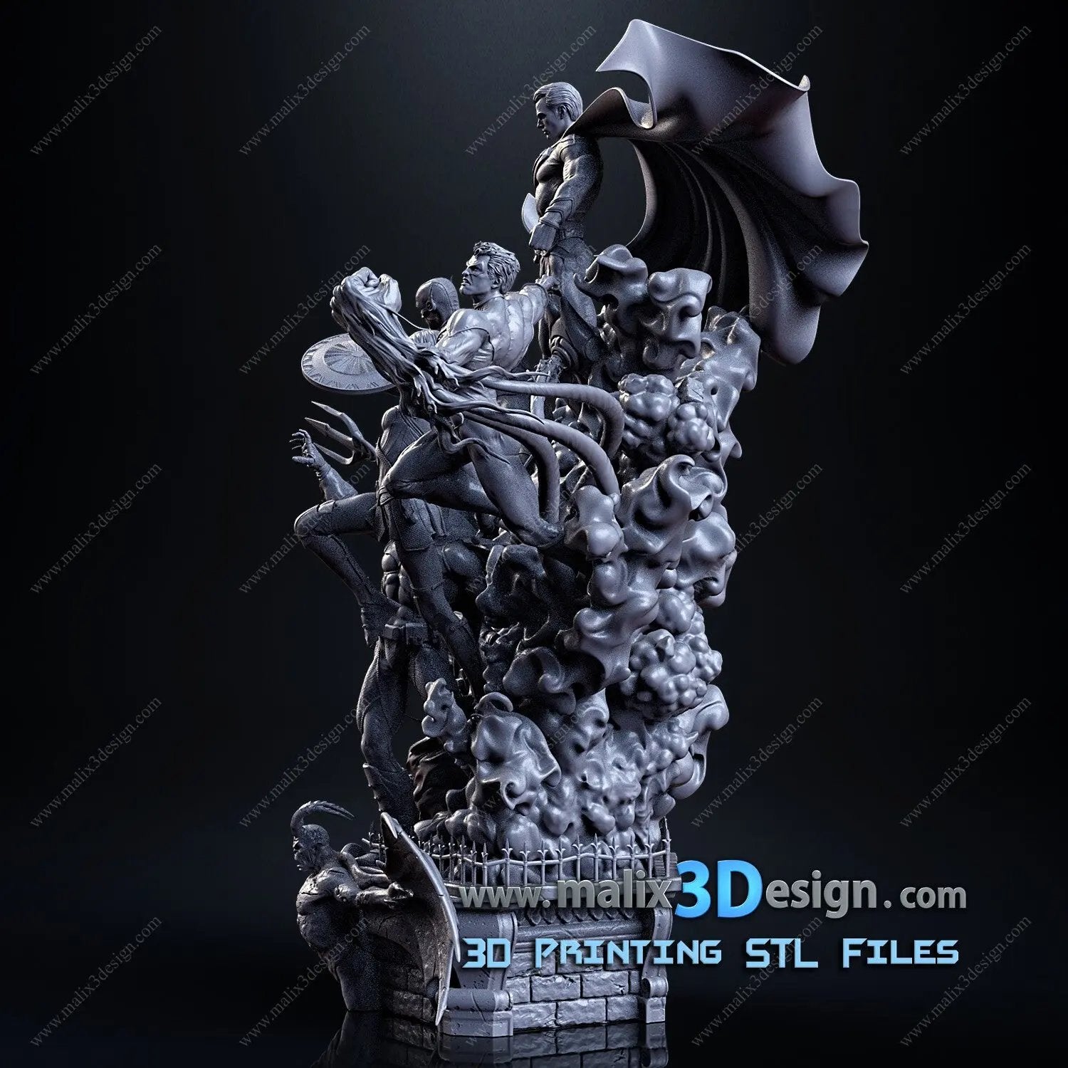 Justice League Diorama Figure by Sanix 3DHeroFigure