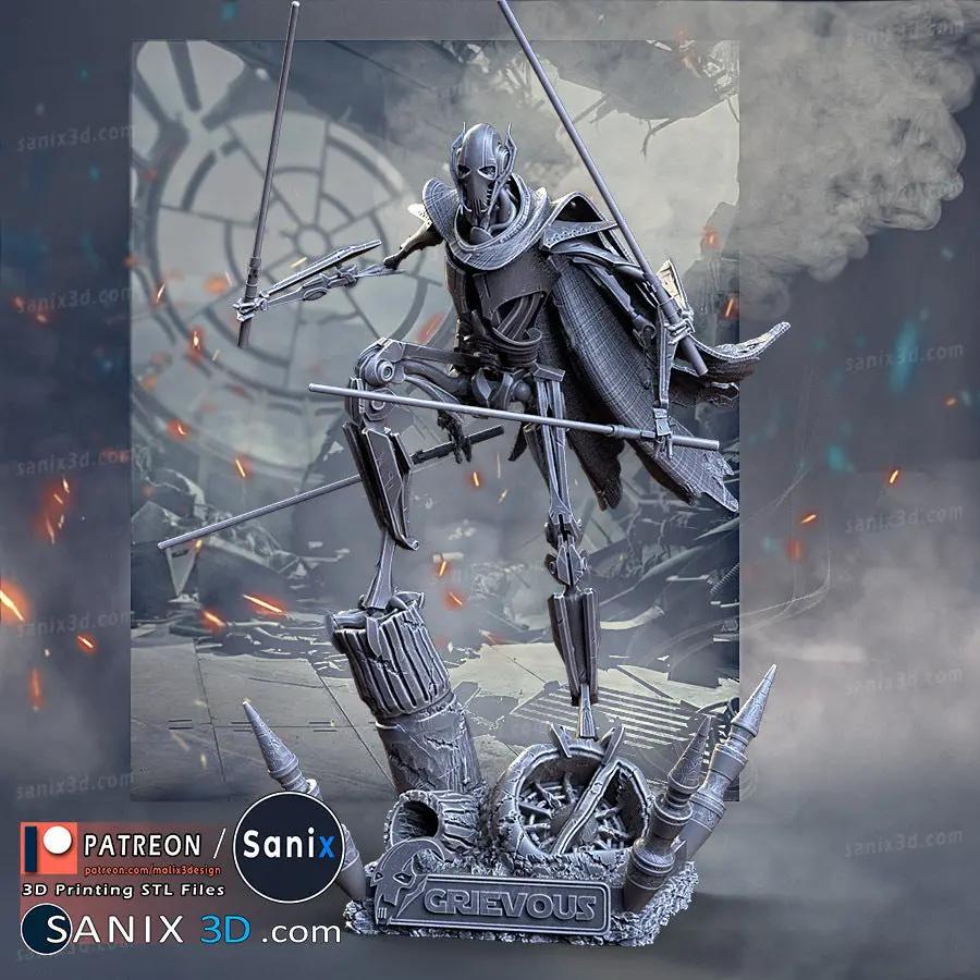 General Grievous Figure by Sanix 3DHeroFigure