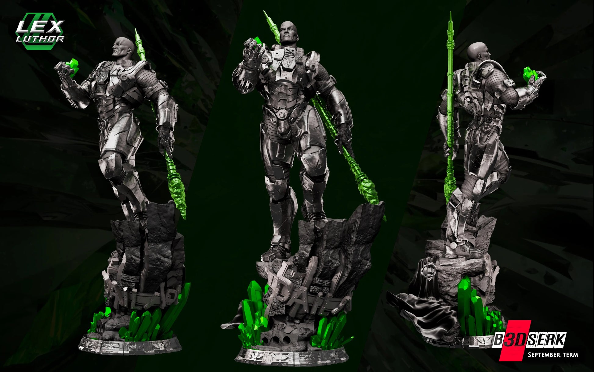 Lex Luthor Figure by B3DSERK 3DHeroFigure