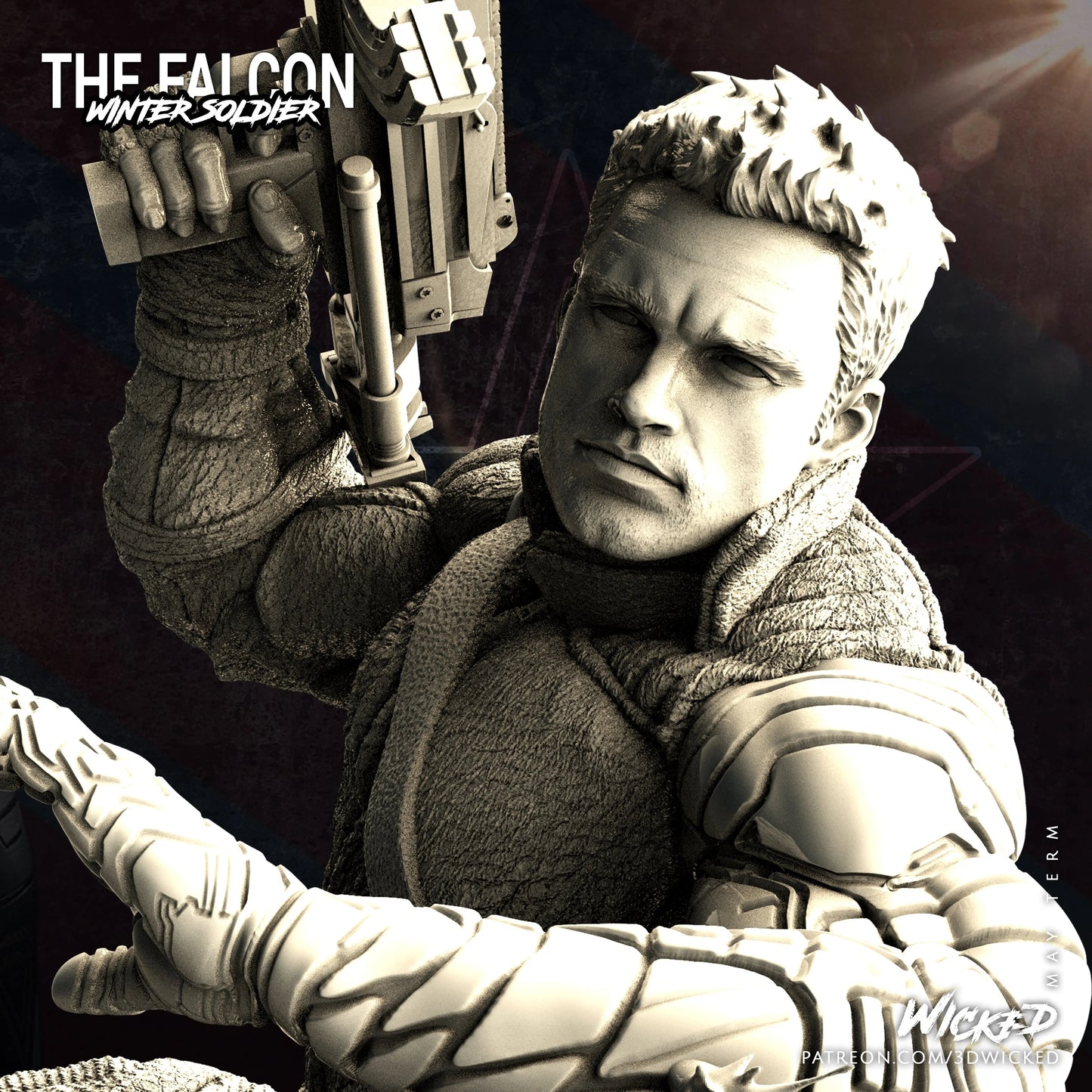 Winter Soldier Figure by Wicked 3DHeroFigure