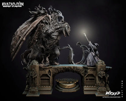 Gandalf Balrog Diorama Figure by Wicked 3DHeroFigure