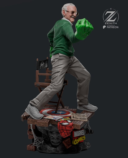 Stan Lee Figure by Zenith Studios – High Quality 3D Collectible Statue 3DHeroFigure