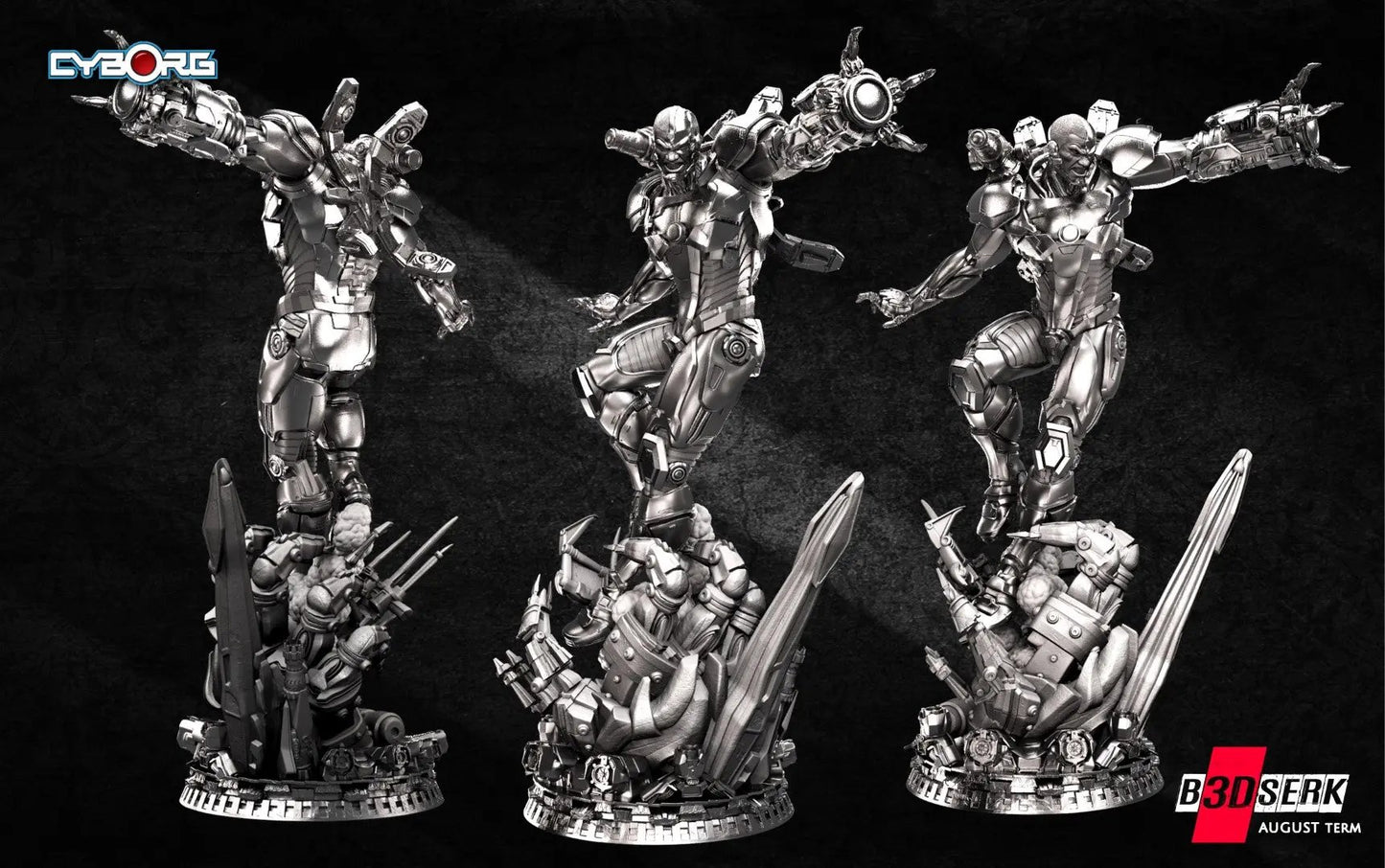 Cyborg Figure by B3DSERK 3DHeroFigure