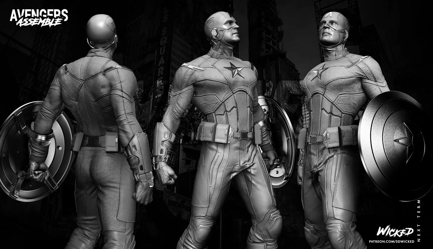 Captain America Figure by Wicked 3DHeroFigure