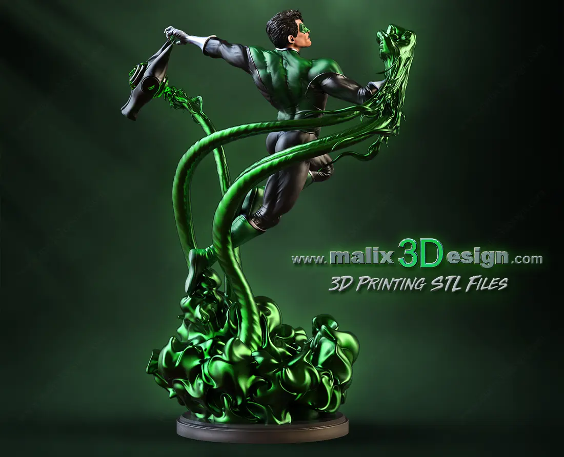 Green Lantern Figure by Sanix 3DHeroFigure
