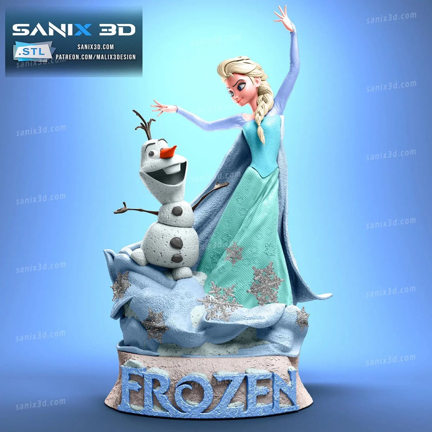 Frozen Figure by Sanix 3DHeroFigure