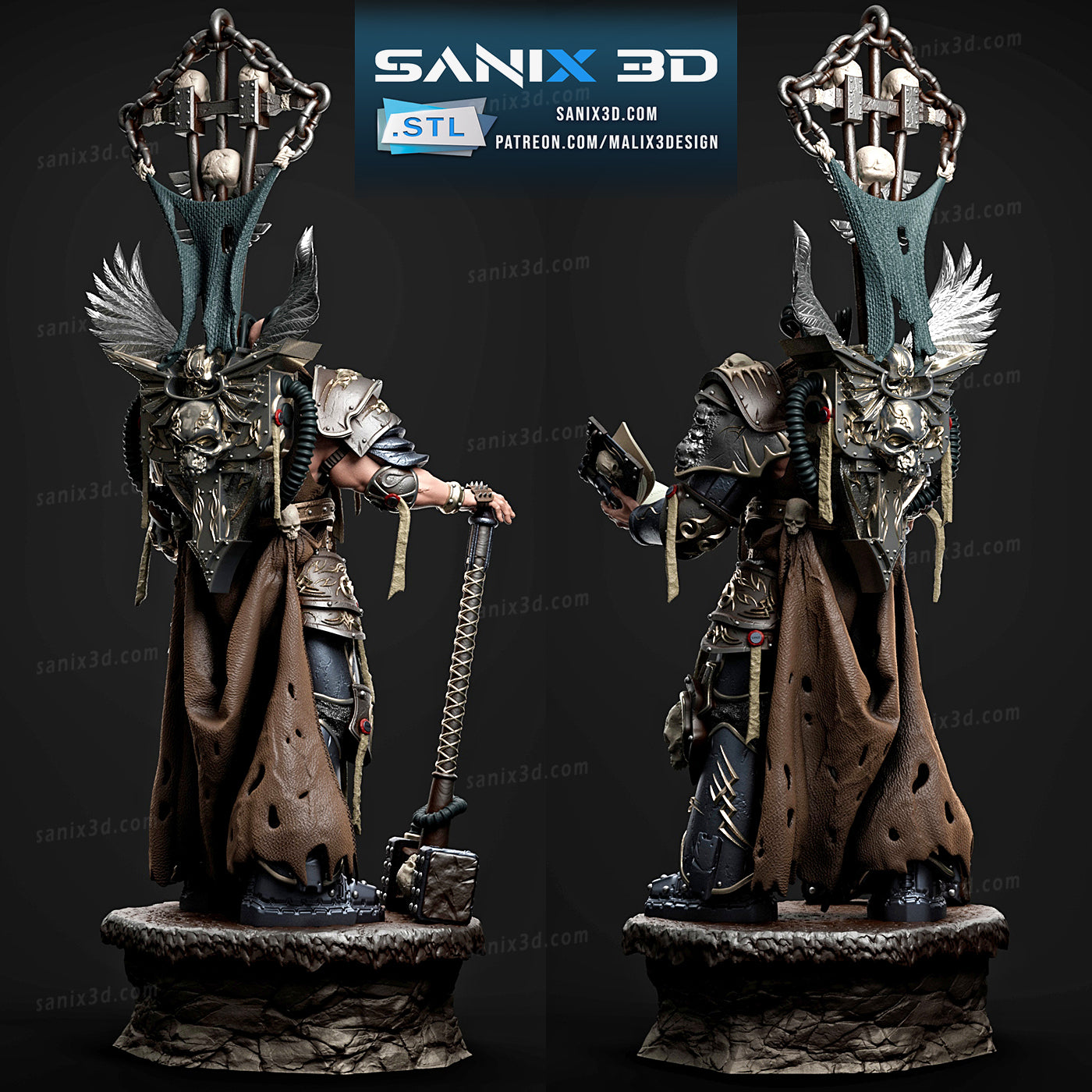 Warmachine Inquisitor Figure by Sanix – High Quality 3D Collectible Statue 3DHeroFigure