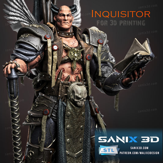 Warmachine Inquisitor Figure by Sanix – High Quality 3D Collectible Statue 3DHeroFigure