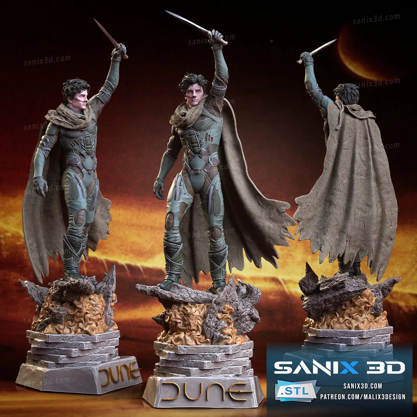 Dune Paul Atreides Figure by Sanix 3DHeroFigure