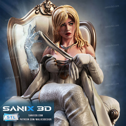 Emma Frost Figure by Sanix – High Quality 3D Collectible Statue 3DHeroFigure