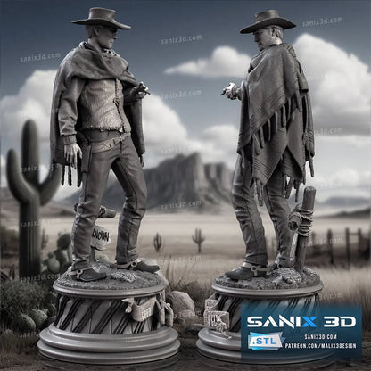 Clint Eastwood Figure by Sanix 3DHeroFigure