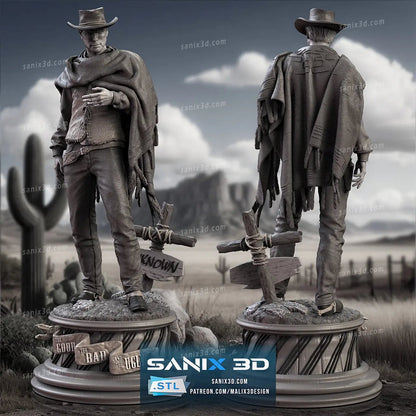 Clint Eastwood Figure by Sanix 3DHeroFigure