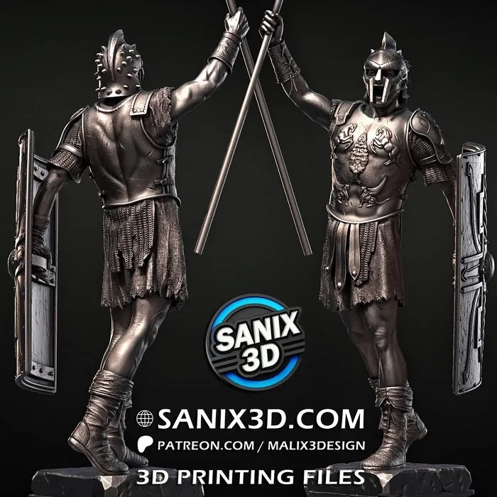 Gladiator Figure by Sanix – High Quality 3D Collectible Statue 3DHeroFigure