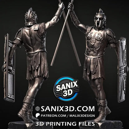 Gladiator Figure by Sanix – High Quality 3D Collectible Statue 3DHeroFigure