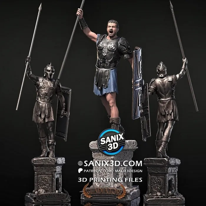 Gladiator Figure by Sanix – High Quality 3D Collectible Statue 3DHeroFigure
