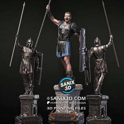 Gladiator Figure by Sanix – High Quality 3D Collectible Statue 3DHeroFigure