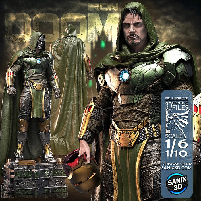 Dr. Doom Figure by Sanix – High Quality 3D Collectible Statue 3DHeroFigure