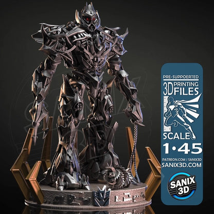 Megatron Figure by Sanix – High Quality 3D Collectible Statue 3DHeroFigure