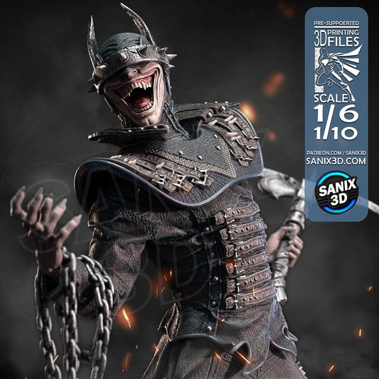 Batman Laughing Figure by Sanix – High Quality 3D Collectible Statue 3DHeroFigure