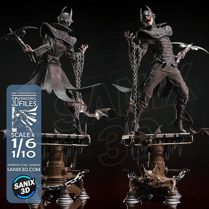 Batman Laughing Figure by Sanix – High Quality 3D Collectible Statue 3DHeroFigure