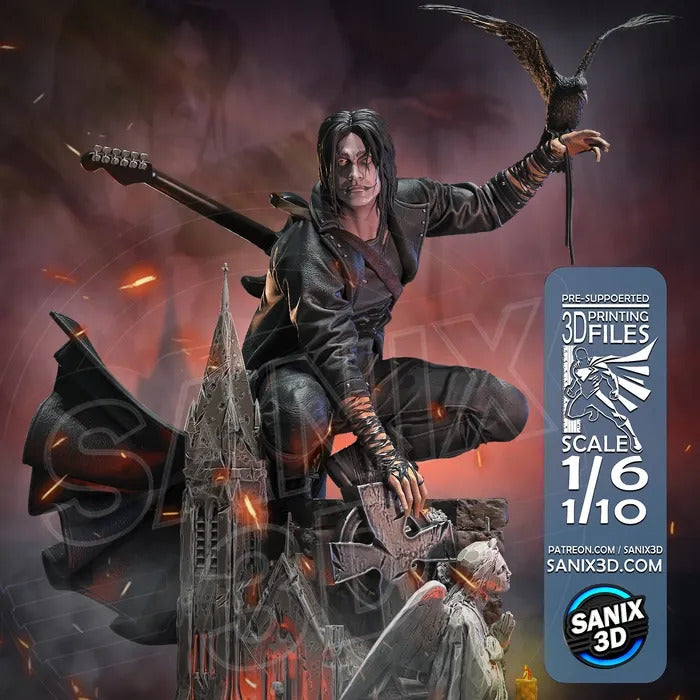 The Crow Figure by Sanix – High Quality 3D Collectible Statue 3DHeroFigure