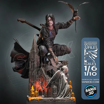 The Crow Figure by Sanix – High Quality 3D Collectible Statue 3DHeroFigure