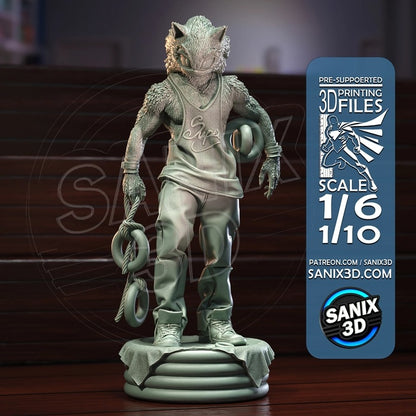 Sonic Figure by Sanix – High Quality 3D Collectible Statue 3DHeroFigure