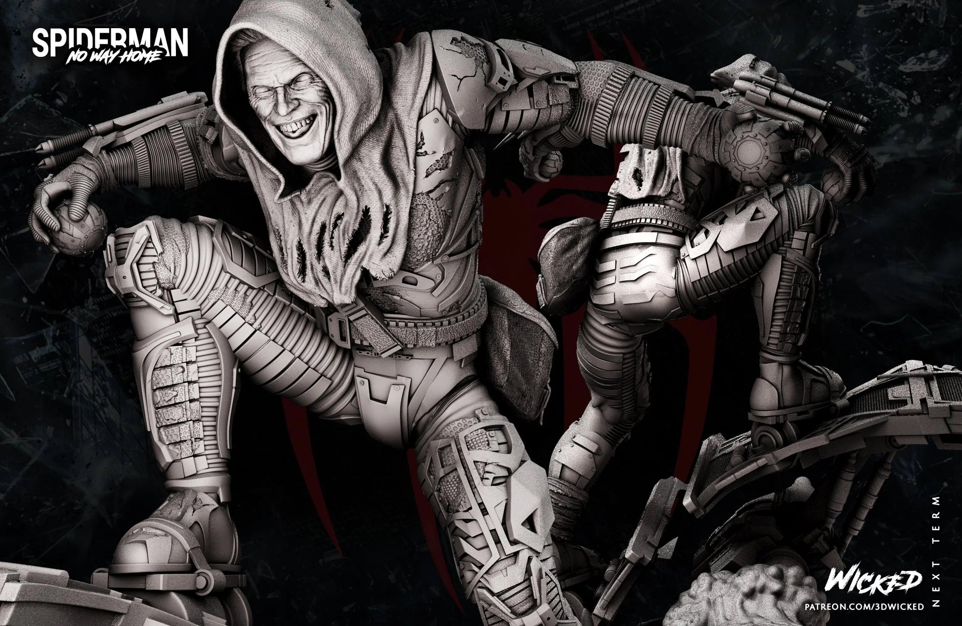 Green Goblin Figure by Wicked 3DHeroFigure