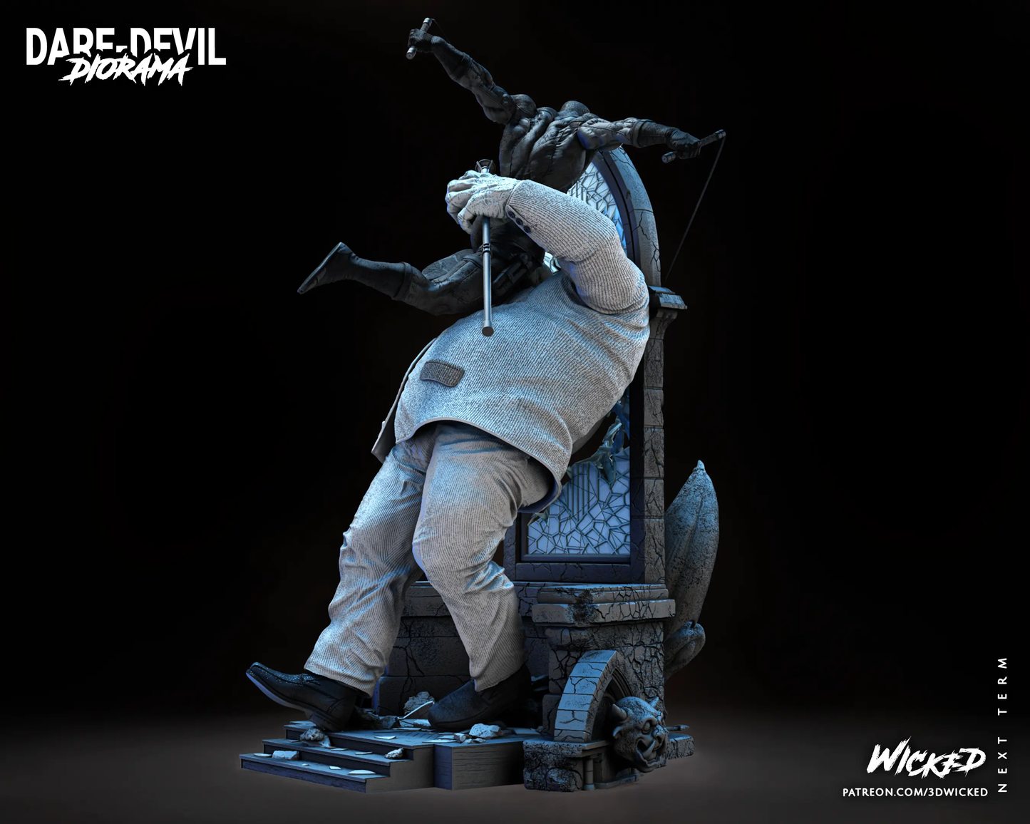 Daredevil Kingpin Diorama Figure by Wicked 3DHeroFigure