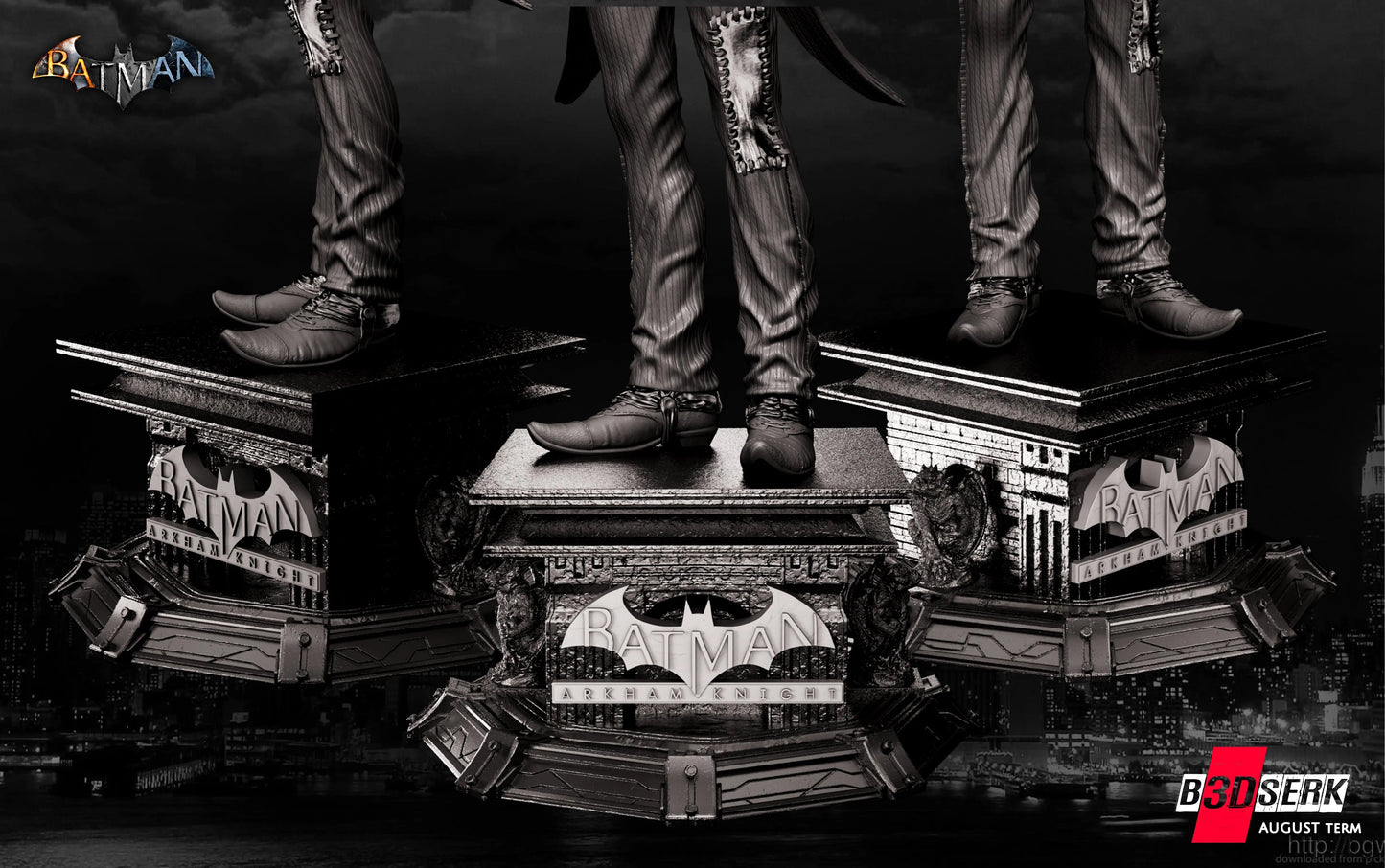 Joker Figure by B3DSERK 3DHeroFigure