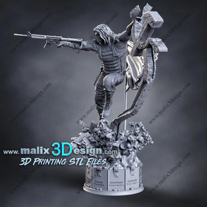 Winter Soldier Figure by Sanix 3DHeroFigure