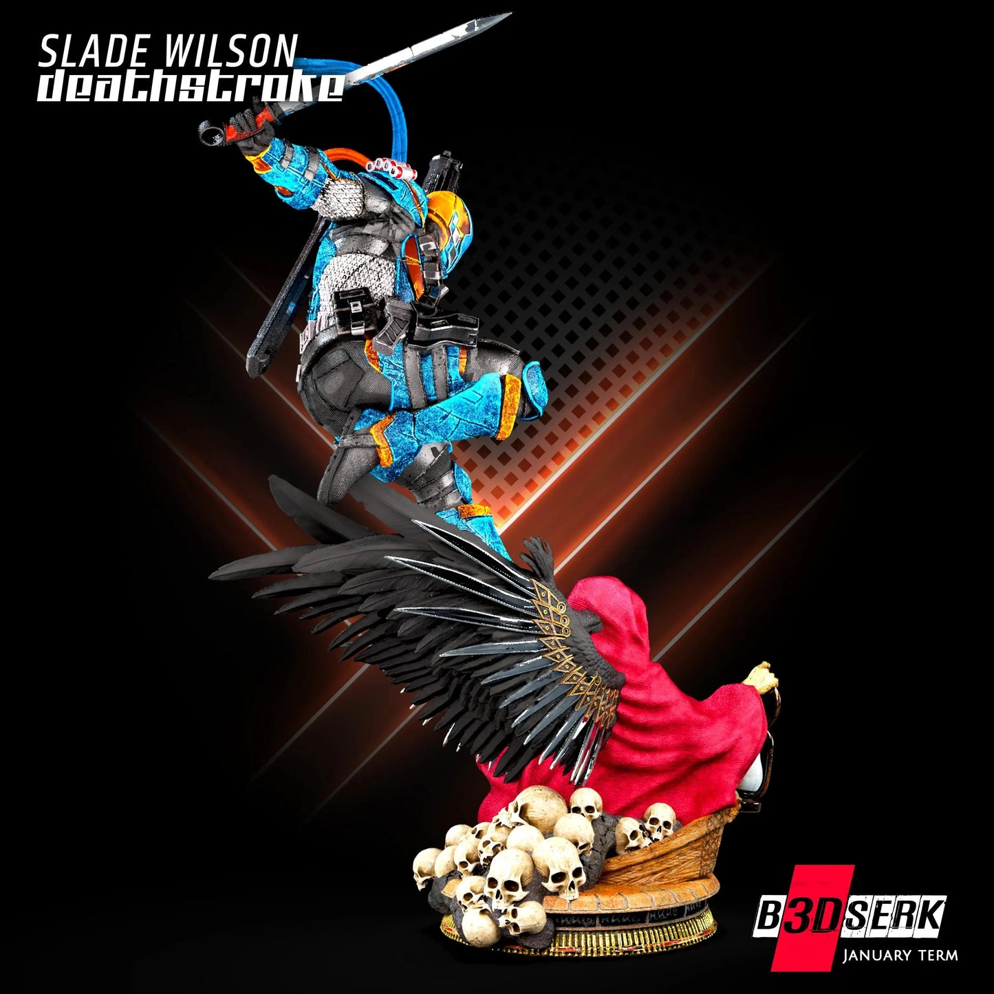 Deathstroke Diorama Figure by B3DSERK 3DHeroFigure