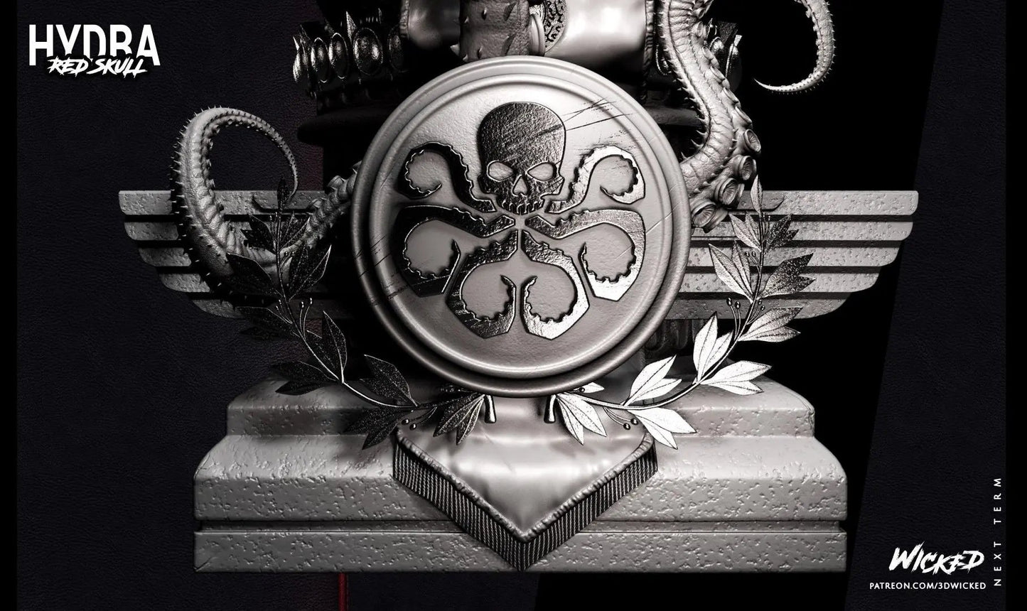 Red Skull Figure by Wicked 3DHeroFigure