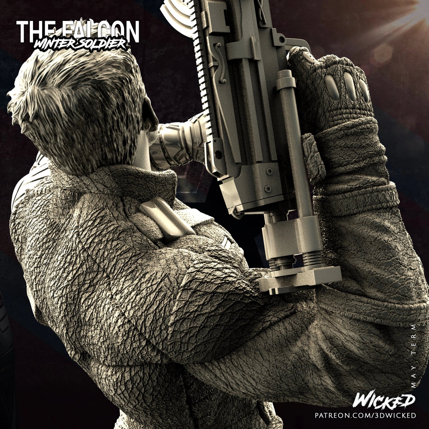 Winter Soldier Figure by Wicked 3DHeroFigure