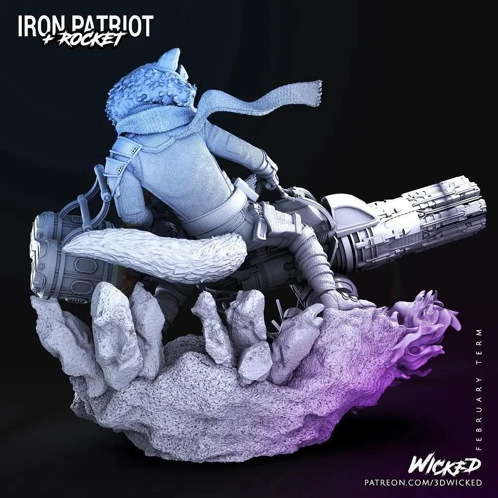 Rocket Raccoon Figure by Wicked 3DHeroFigure