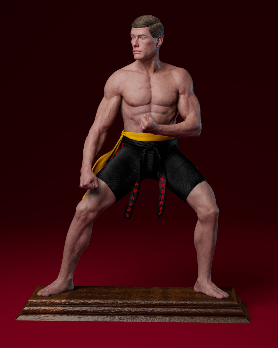 Frank Dux Figure by CA 3D – High Quality 3D Collectible Statue 3DHeroFigure