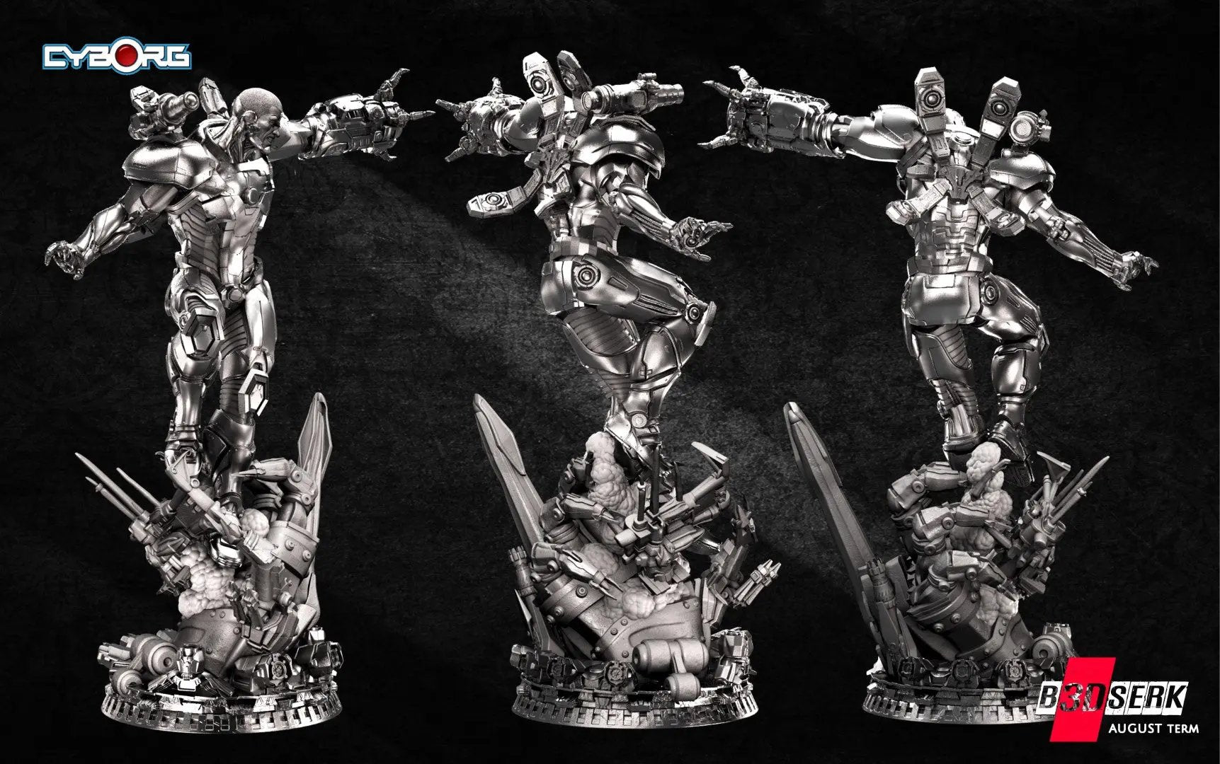 Cyborg Figure by B3DSERK 3DHeroFigure