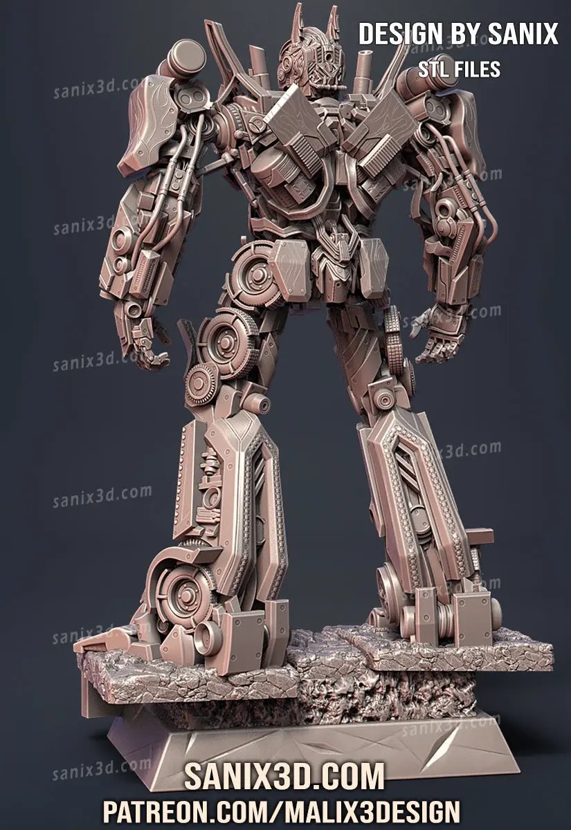 Optimus Prime Figure by Sanix 3DHeroFigure