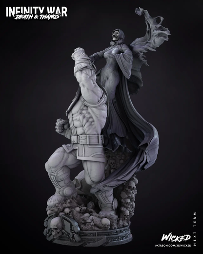 Thanos Lady Death Diorama Figure by Wicked 3DHeroFigure