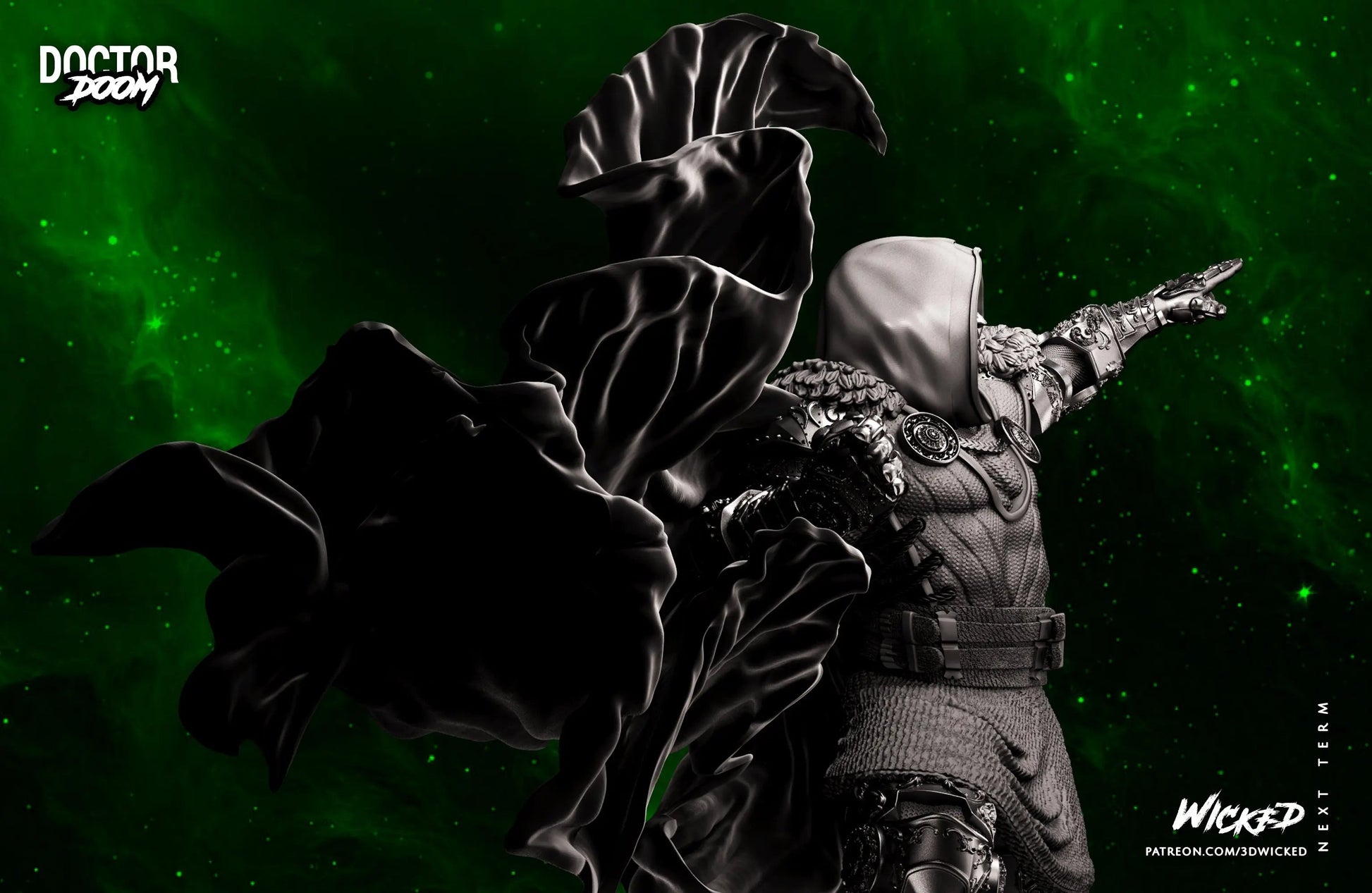 Dr. Doom Figure by Wicked 3DHeroFigure