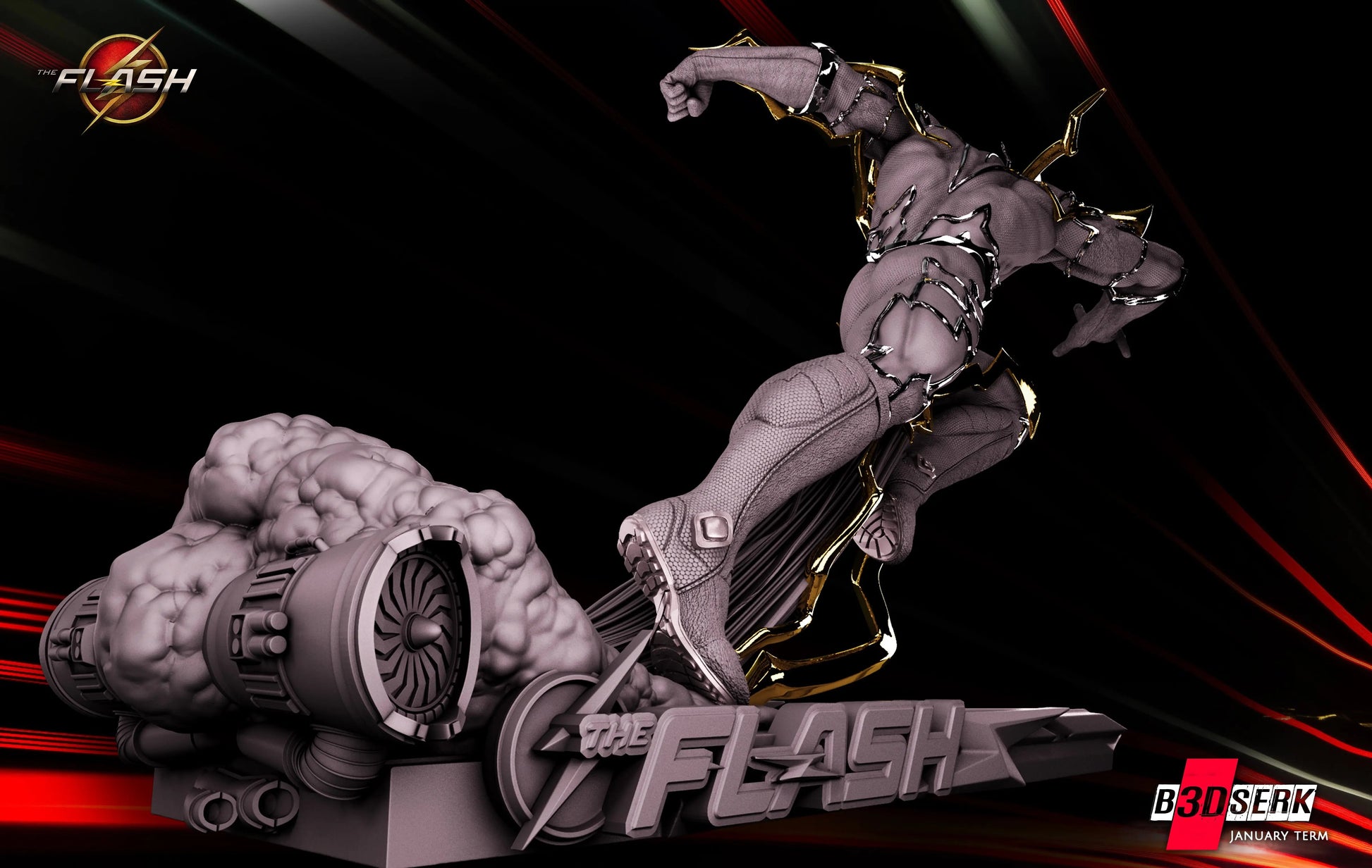 Flash Figure by B3DSERK 3DHeroFigure