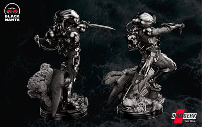 Black Manta Figure by B3DSERK 3DHeroFigure